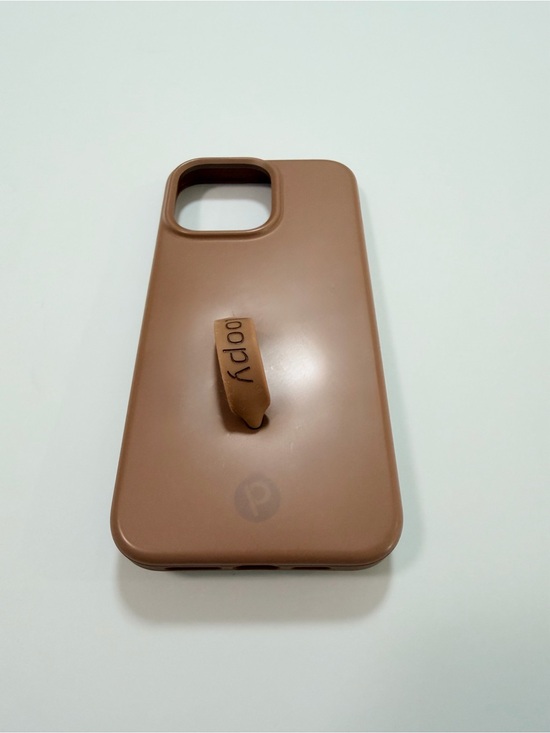 Loopy Case Other - Loopy Case iPhone 15 Promax Brown Silicone Phone Case with Built-In Strap